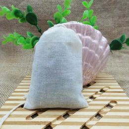 100 Pieces Quality Kitchen Food Muslin Cotton Storage Drawstring Bags Empty Tea Filter Sachet Multi Size Soap Cooking Cheesecloth Pouches