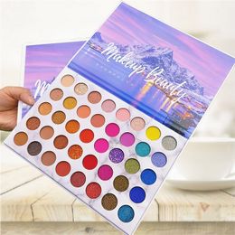 Long-lasting Bight Color Eyeshadow Palette 40 Shades Highly Pigmented Matte & Shimmer Eye Shadow Pallet Makeup for Women Eye Pressed Powder Palette