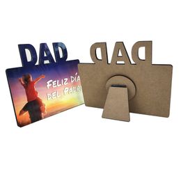 Sublimation Blank Photo Frame Ornaments DIY Heat Transfer DAD Album Home Desktop Decoration Father's Day Gift