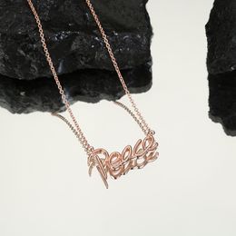 Splitter Gold Peace Kette Halsketten für Kinder Teenager Mädchen Frauen Mutter Tochter Liebhaber Designer Schmuck Diamant Unisex Party Hochzeitsgeschenke Geburtstag 18 Karat vergoldet Verlobung