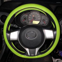 Steering Wheel Covers 1pcs/set Universal Multi Color Soft Skin Silicone Texture Cover Car Accessories