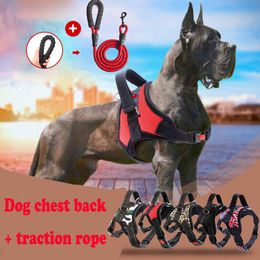 Harnesses Dog Adjustable Harness with Leash Set Cat Harness Vest Reflective and Breathable for Small and Large Dog Harness Vest