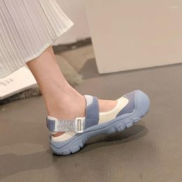 Sandals 2023 Summer Casual Sports Women Flats Platform Walking Running Shoes Thick Beach Girl Student Mujer Zapatos