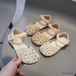 Sandals Baby Girls Sandals Anti-collision Summer Infant Toddler Shoes Children Shoes Kids Birthday Party Cut-Outs Floral Princess Shoes