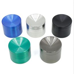 Smoking Pipes 50MM diameter four layer zinc alloy direct selling concave surface cigarette grinder, foreign trade metal cigarette set