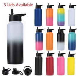 Tumblers 12oz 18oz 32oz 40oz Large Capacity Water Bottle Travel Sport Thermal Flask Stainless Steel Vacuum Insulated Thermos Mug 230506