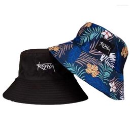 Berets Big Head Size Fisherman Hat Reversible Hawaii Korean Sun Protect Hats Summer Casual Street Men And Women Bucket Cap