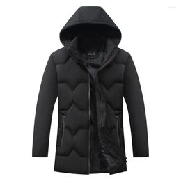 Men's Down Men Winter Coats Autumn And Hooded Quilted Cotton Cloth Male Zip-up Jacket Cotton-Padded Clothes