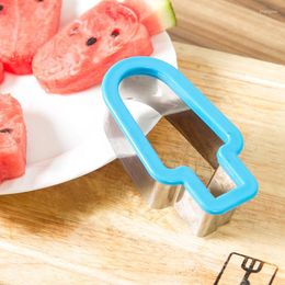 Baking Moulds Creative Simple Watermelon Cube Cutter Popsicle Shape Mold Slice Model Accessories