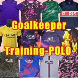 23 24 PSGs MBAPPE soccer jerseys 2023 2024 DI MARIA WIJNALDUM SERGIO RAMOS HAKIMI fourth Maillots football ICARDI VERRATTI FANS VERSION Training suit POLO