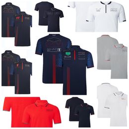 2023 F1 Team Lapel T-shirt New Season Racing Dress Quick-drying Short-sleeved POLO Shirt Customised for Men and Women