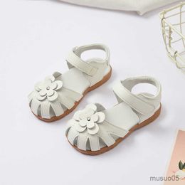 Sandals selling little girl flower Sandals kids closed toe princess shoes for summer 3-7years older