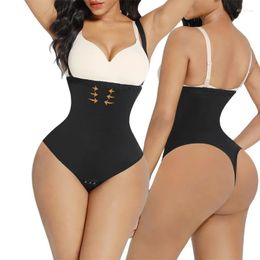 Women's Shapers High Waisted Thong Bodysuit Shapewear For Women Firm Triple Tummy Control Body Shaper Faja Invisible Panty