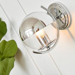 Wall Lamp Bauhaus Silver Space Age Planet Villa Model Lights For Home Living Room Bedside Bedroom Led