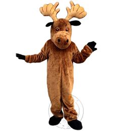 Factory sale Adult size Elk Deer Mascot Costume Birthday Party anime Cartoon theme dress Halloween Outfit Fancy Dress Suit