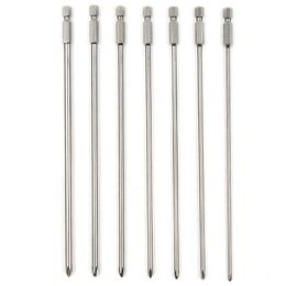 Screwdrivers 7pcs Phillips Head Screwdriver Bits 200mm Long Magnetic Cross Screwdriver Bit S2 Steel Phillips Head Drill Bits 230508