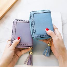 Wallets WShort Wallet Casual Unisex Bags Multifunctional Zipper Card Case Mini Holders Handbag Small Square Bag Y310