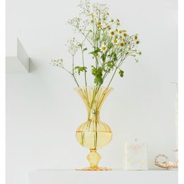 Vases Table Flower Vase For Wedding Decor Centrepiece Glass Rose Tabletop Terrarium Containers Desktop