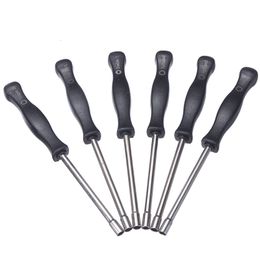 Screwdrivers 6pcs Carburetor Adjustment Screwdriver Tool 21-Teeth Splined Pac Man Single D Double D Hexagon Socket Screw Driver Repair Tools 230508