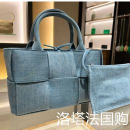 Luxury Bottegass Arco Totes Handbag 7A Genuine Leather Handbag Venetas Cassettes Pillow Denim Postman Women'swith high quality logo