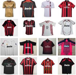 2002 2003 2014 Retro AC MILANS RONALDO Soccer Jersey 14 15 04 06 91 92 93 94 96 97 KAKA ancient maillot INZAGHI NESTA RONALDINHO Oldest football shirt SHEVCHENKO