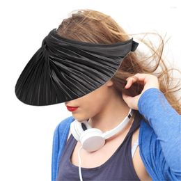 Cycling Caps Sun Visor Hat French Pleated Beach Visors Baseball Womens Sunhats With Uv Protection Hats For Girls Women