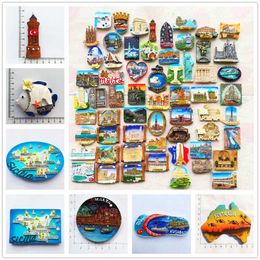 Fridge Magnets Special offer European and American refrigerator magnets tourism souvenir fridge sticker collection craft gift P230508