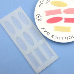 Letters Happy Birthday Insert Cards Silicone Mould DIY Chinese Candy Chocolate Fondant Cake Decor Drip Glue Baking Tools