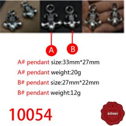 10054 Fashionable S925 Sterling Silver Retro Cross Flower Pendant Net Red Couple Creative Boat Anchor Letter Personalised Classic Punk Hip Hop Style