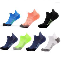 Men's Socks 2Pairs Sport Ankle No Show Men Bright Color Mesh Breathable Deodorant Invisible Outdoor Running