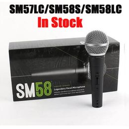 Hight Quality SM58S SM58LC SM57 Wired Microphone with Switch Vocal Karaoke Handheld Professional Cardioid Dynamic Mic for Meeting Singing Vs SM58 SM58 LC SM57LC