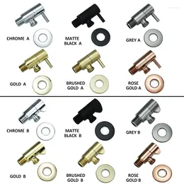 Bathroom Sink Faucets Brass Male Thread G1/2 Connexion Faucet Stop Valve Bathtub Toilet Wall-Mounted Copper Angle Balcony Accessories