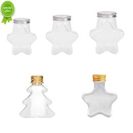 1pc Creative Beverage Bottle Five-pointed Star Shape Drink Bottle Home Outdoor Milk Bottle Pet Milk Tea Juice Cold Drink Bottle