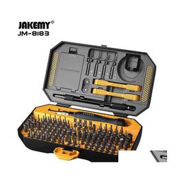 Professional Hand Tool Sets Jakemy Jm8183 Precision Screwdriver Set Magnetic Screw Driver Crv Bits For Mobile Phone Computer Tablet Dhvdl