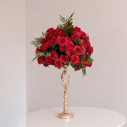 Red silk flower ball for wedding kissing ball wedding decoration centerpieces imake886