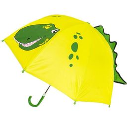 Rain Gear Children Umbrella Boys Girls Cartoon With Animal Ears/Dinosaur Umbrella Custom Princess Long Handle Safe Light Portable 230508