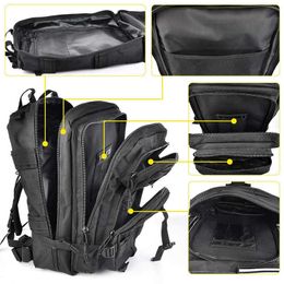 Backpacking Packs 25L 3P Tactical Military Outdoor Army Camping Bag Men Hiking Sports Molle Package Climbing Bags P230510