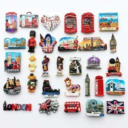 Fridge Magnets Decorative tourism commemorative craft fridge magnet sticker home decoration fridge magnet around the UK P230508