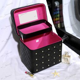 Evening Bags Pu New Female Profession Makeup Case Fashion Beautician Cosmetics Organizer Storage Box Nail Tool Suitcase For Women Make Up Bag T230508