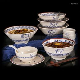 Bowls Chinese Melamine Porcelain-Like Bowl Restaurant Plastic Soup Noodles Noodle