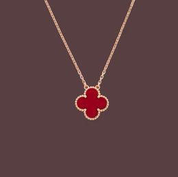 Fashion Pendant Necklaces for women Elegant 4/Four Leaf Clover locket Necklace 2024 Highly Quality Choker chains Jewellery 18K Plated gold girls Gift