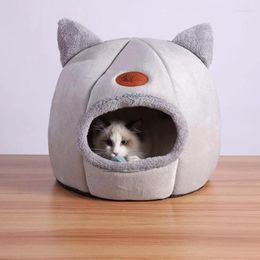 Cat Beds VIP Deep Sleep Comfort In Winter Kennel Kitten Bed Basket For House Cats Fors Products Pets Tent Cosy Cave Cama Gato