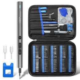 Screwdrivers 120 in 1 Precision Electric Screwdriver for Xiaomi Phone Laptop Strong Magnetic Screwdriver Set Mini Rechargeable Screwdrivers 230508