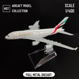 Aircraft Modle Scale 1 400 Metal Aircraft Replica Emirates Airlines A380 B777 Aeroplane Diecast Model Aviation Plane Collectible Toys for Boys 230508