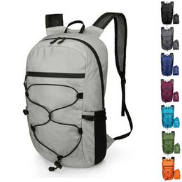 Backpacking Packs 20L Lightweight Portable Foldable Waterproof Backpack Folding Bag Ultralight Outdoor Pack for Women Men Travel Hiking P230508