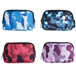 1L Yoga Belt Bag Waistpack Women Sports Running Invisible Waistpack Multifunctional Phone Bag Waterproof Fitness Camo Crossbody Bag