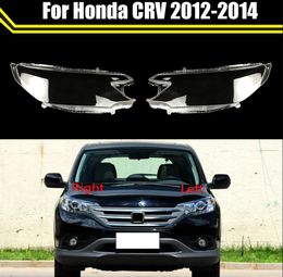 Front Lamp Shade Lamp Headlight Mask Headlights Shell Lampshade Cover Lens Glass For Honda CRV 2012-2014 Auto Light Caps