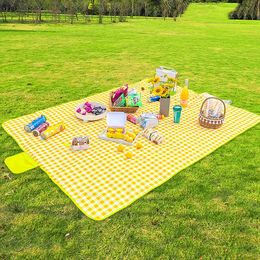 Outdoor Pads Storage Foldable Portable Picnic Mat Waterproof Oxford Cloth Sand Beach Mats Moisture-proof Thicken Lightweight for Outdoor Travel P230508