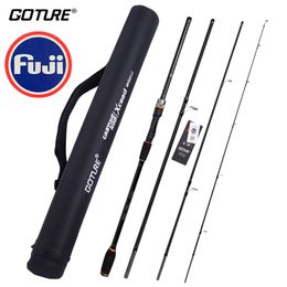 Boat Fishing Rods Goture Xceed II Fuji Guide Ring Portable Lure Spinning Casting Ultra Light High Carbon Travel With Case 230508