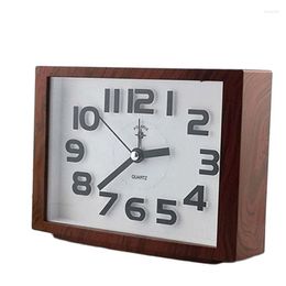 Table Clocks Square Alarm Clock Modern Gold Desktop Office Watch Desk Accessories Reloj De Mesa Home Decor